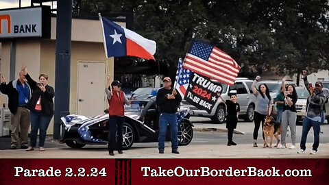 Convoy Parade Footage on I-90 from San Antonio to Uvalde, TX | 2.2.24
