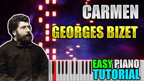 Carmen - Georges Bizet | Easy Piano Lesson