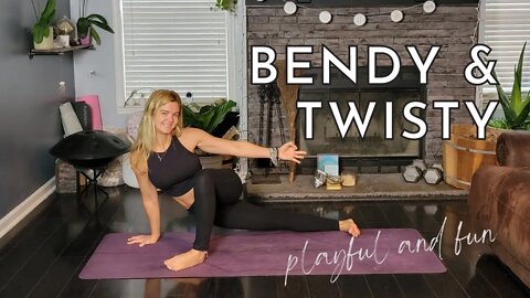 Playful & Fun, Bendy & Twisty Opening Yoga Flow | Yoga for Digestion