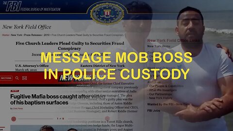 Antonio Montella - Message Mob Boss Arrested