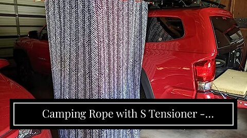 Camping Rope with S Tensioner - Lightweight 6 Pack 4mm Tent Guy Lines with Aluminum Adjuster Ou...