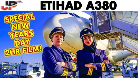 ETIHAD🇦🇪 Airbus A380 Full Cockpit Flight Abu Dhabi to Paris | 2 Hour Film