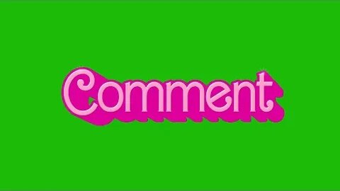 Facebook Barbie Like Share Comment Text And Emojis Green Screen Overlay 4K COMMENT FOR MORE TEXT!