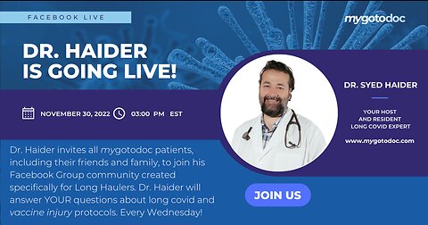 Dr. Haider answers your long covid questions, LIVE Q&A episode 14