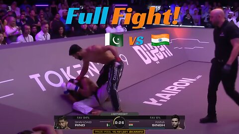 SHANZAIB RIND vs RANA SINGH *Full Fight* | Pakistan vs India | Karate Combat