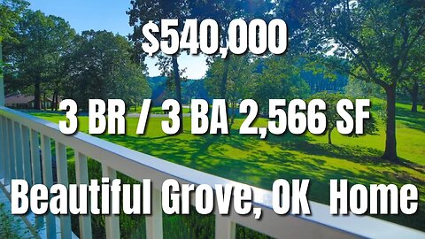 Beautiful Grove, Oklahoma Home For Sale