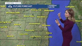 Thursday night temperatures drop into the low 50s