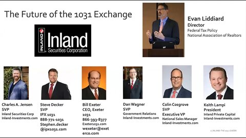 The Future of the 1031 Exchange - Featuring Evan M. Liddiard