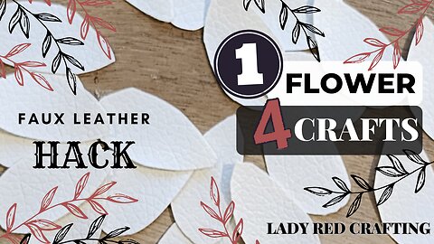 Faux Leather Flower Tutorial - Dollar Tree Craft - DIY