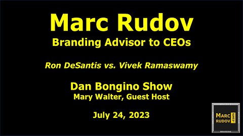 Rudov Compares DeSantis vs Ramaswamy on the Dan Bongino Show