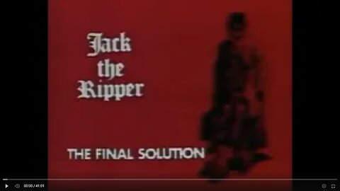 Jack The Ripper, The Final Solution with Stephen Knight (1980). Freemasons and Royal Circles