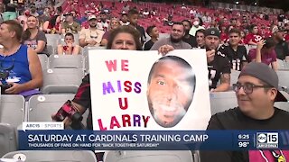 Cardinals allow fans back at training camp for the first time in two years