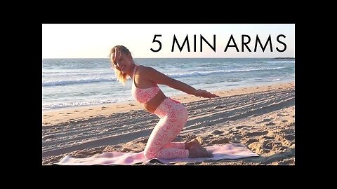 5 Min Stand Taller Barre Arm Workout for Better Posture - No Equipment