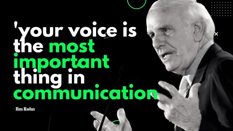 I learned about this late in life | How to improve your communication skills | Jim Rohn