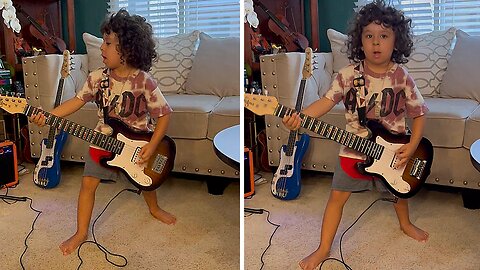 4-year-old Guitarist Is Already Way Cooler Than You