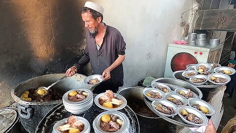 Lalchapur Rosh Recipe | Giant Size Rosh Prepared | Most Famous Peshawari Rosh | Namkeen Gosht Recipe
