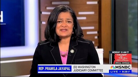 Rep Pramila Jayapal Admits Trump Trials Are All Political