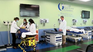 Patient simulators helping FGCU students learn how to treat COVID patients