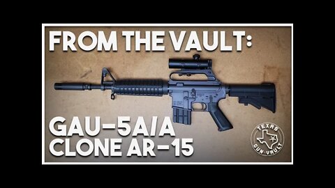 From the Vault: GAU-5A/A (Colt Model 630) AR-15 Clone using Brownells retro parts