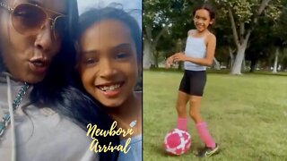 Chris Brown's Daughter Royalty Goes Back & Forth With Mom To Avoid Soccer Practice! ⚽️
