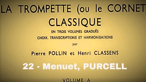 La Trompette Classique Volume A - 22 MENUET Henry PURCELL