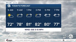 Detroit Weather: Increasing clouds with a chance of rain late today