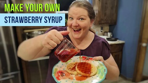 Simple and Delicious Strawberry Syrup | Every Bit Counts Challenge Day 15