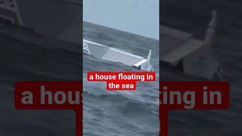 a house floating in the sea - #shorts