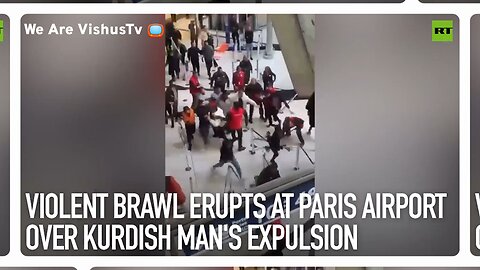 Violent Brawl Erupts At Paris Airport... #VishusTv 📺