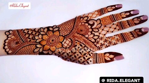 Wedding Special Trending Bridal Mehndi Design _ New Henna Designs For Back Hand by Rida Elegant