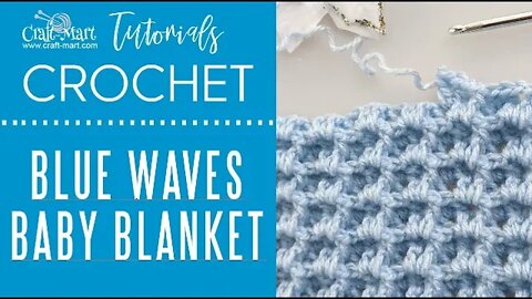 "Blue Waves" Baby Blanket - Free Unique Crochet Pattern