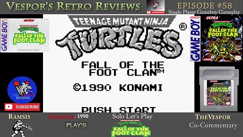 Let's Play Teenage Mutant Ninja Turtles | Game Boy | Co-Commentary - Review, Thoughts and More