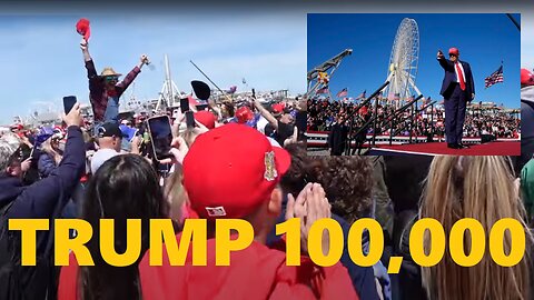 TRUMP draws 100,000 to Wildwood New Jersey rally while Joe Biden draws flies