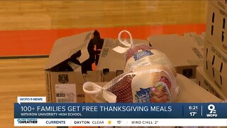 More than 100 families receive free Thanksgiving meals