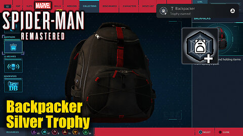 Marvel's Spider-Man Remastered PS5 - Backpacker Trophy Guide (Collect all Backpacks)