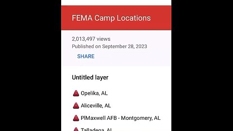 FEMA Camp Locations
