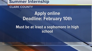Clark County summer business intern program taking applicants