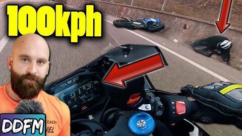Crashing 100 KPH Into A Wall Is Not Good For You (Motorcycle Corning Mistakes)