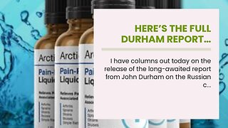 Here’s the full Durham report…