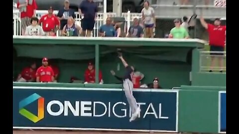 SCARY: Nationals Player Taken Off On Stretcher After Flipping Over Wall