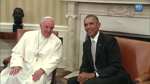 Jesuit puppet US President Obama : the media "much better behaved" with Pope Francis at White House