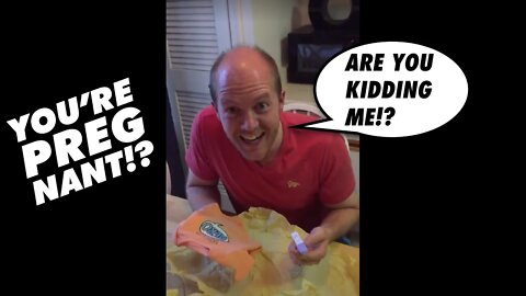 Wife Tells Husband She's Pregnant (BEST REACTION EVER!) Live Pregnancy Test | Pregnancy Announcement