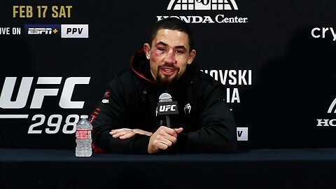Robert Whittaker Post-Fight Press Conference - UFC 298