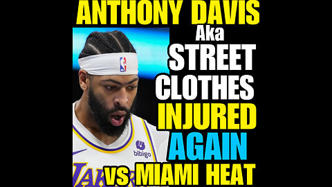 Anthony Davis injured again in lost to Miami Heat