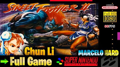 Street Fighter II: The World Warrior: Chun Li - Super Nintendo (Full Game Walkthrough)
