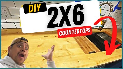 DIY 2x6 Butcher Block Countertops Pt 3 | Countertop Installation