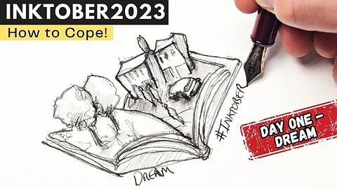 Inktober 2023 Challenge - My Take on Ink Sketching - Day One 'Dream'