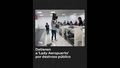 Una mujer enfurece y causa destrozos en un aeropuerto mexicano