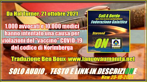 1.000 avvocati e 10.000 medici hanno intentato una causa per violazioni del vaccino COVID-19 del codice di Norimberga - Covid19