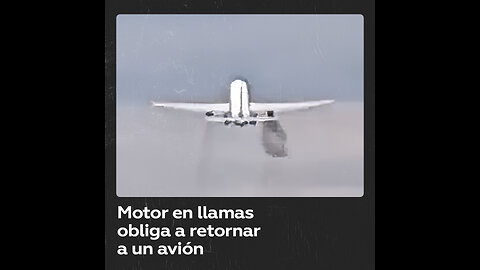 Fuego en motor obliga a un avión a aterrizar de emergencia